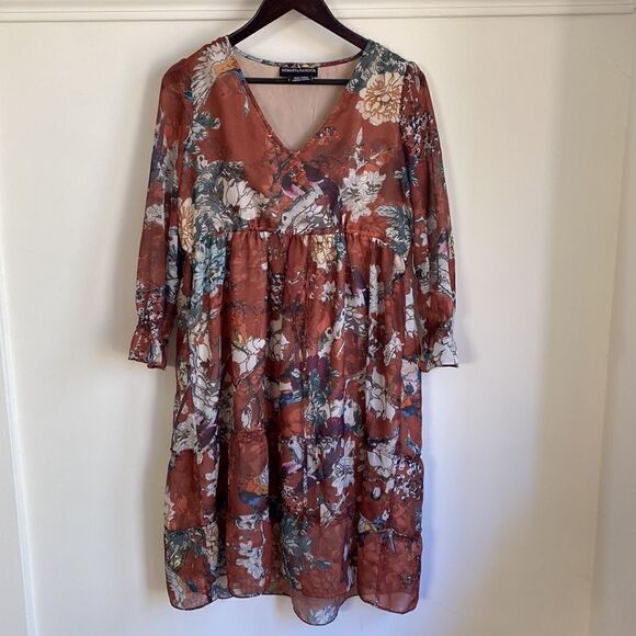 HEMANT & NANDITA  Zeri Peasant Dress - Picture 4 of 16